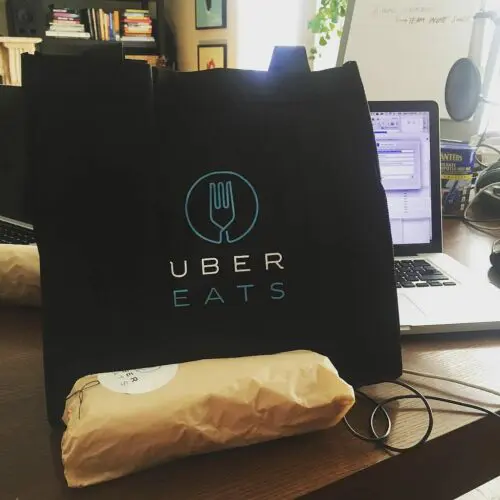 Sac livraison Isotherme Etanche pour Coursier Uber Eats ou Deliveroo
